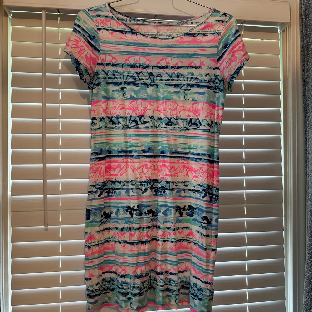 Eden Poolside Blue Beach Walk A-Line Shift green Dress